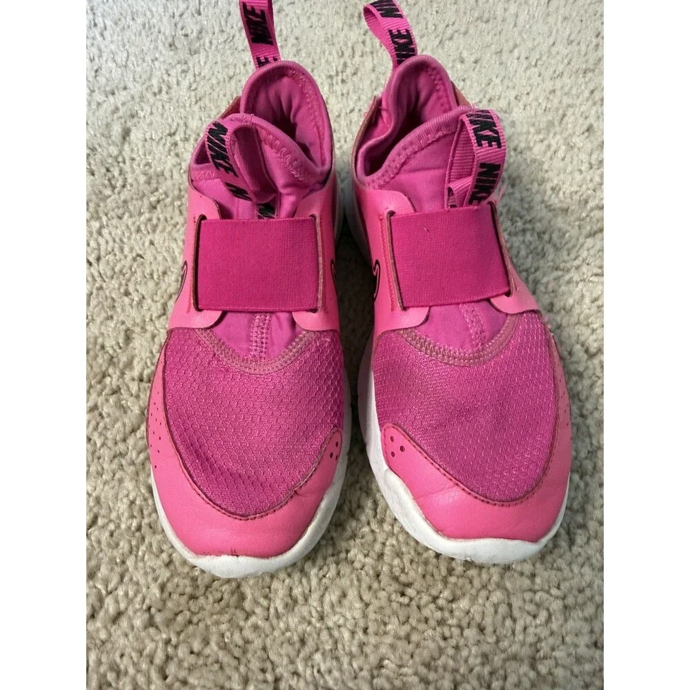 Nike Flex Runner Pink Slip-On Sneakers girls size 13.5